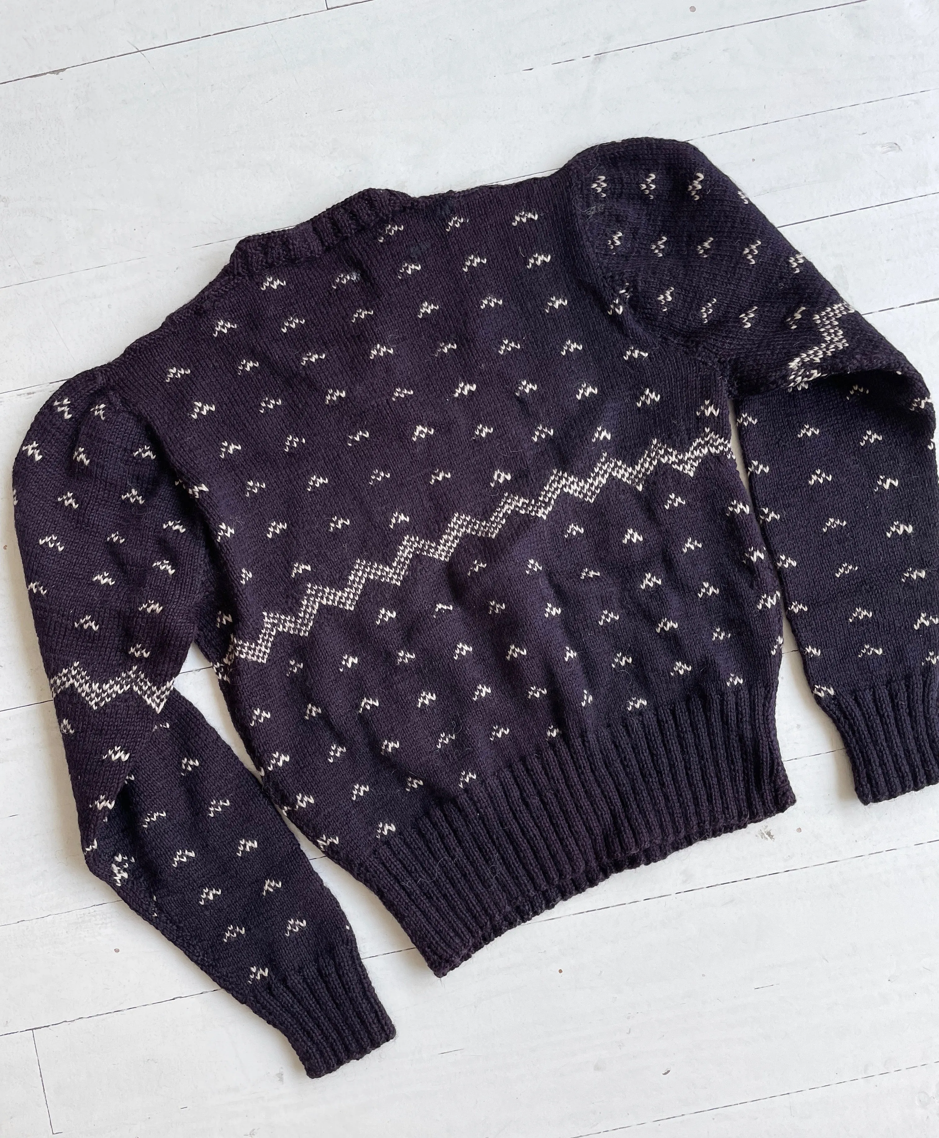 1930s Wool Stag Sweater