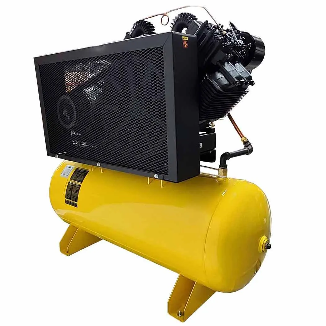 20 HP Air Compressor 3 Phase 120 Gallon Horizonal Tank - 82 CFM