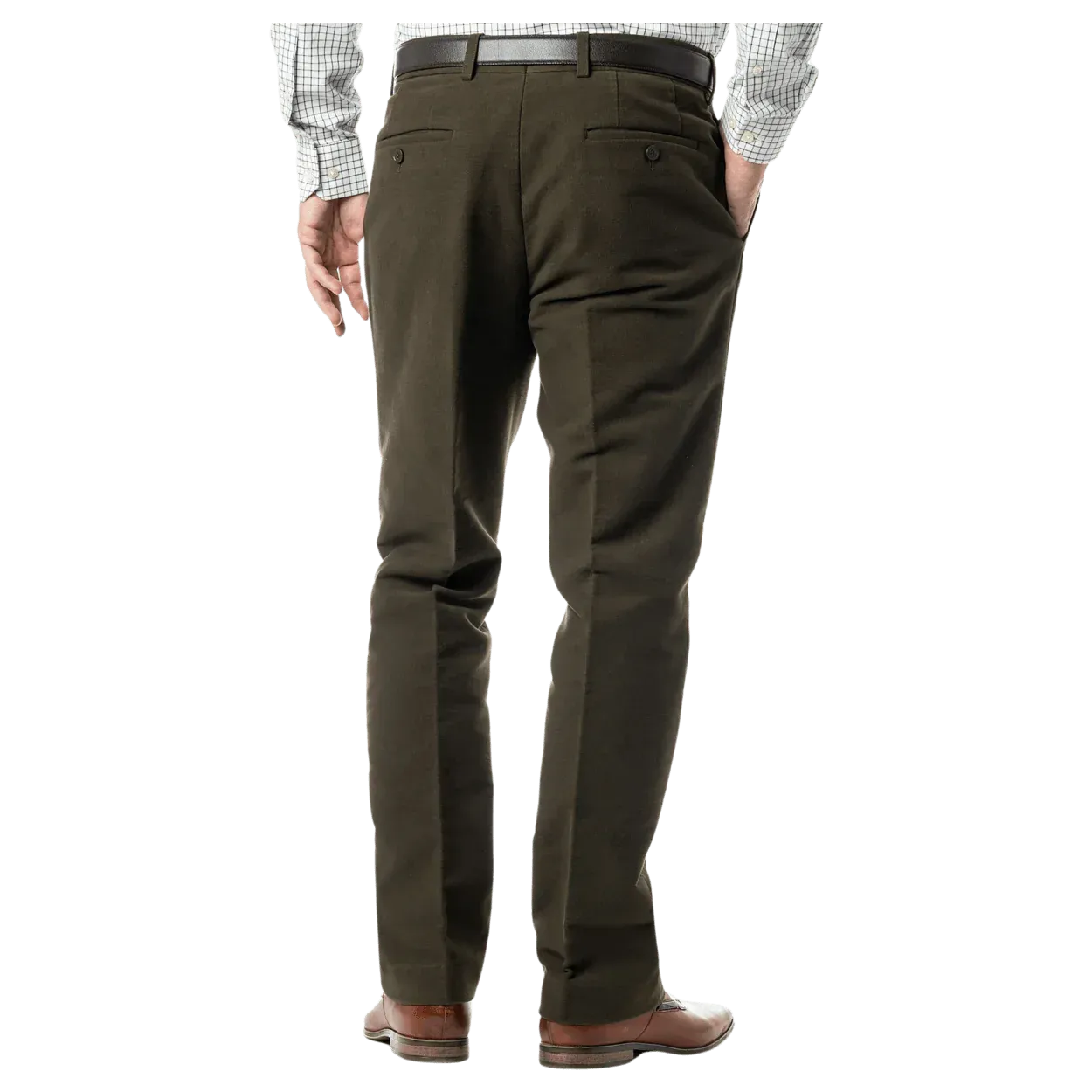 40% OFF GURTEEN Epsom Moleskin Trousers - Olive - 36 REGULAR