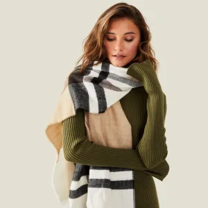 Accessorize London Women's Multi Check Blanket