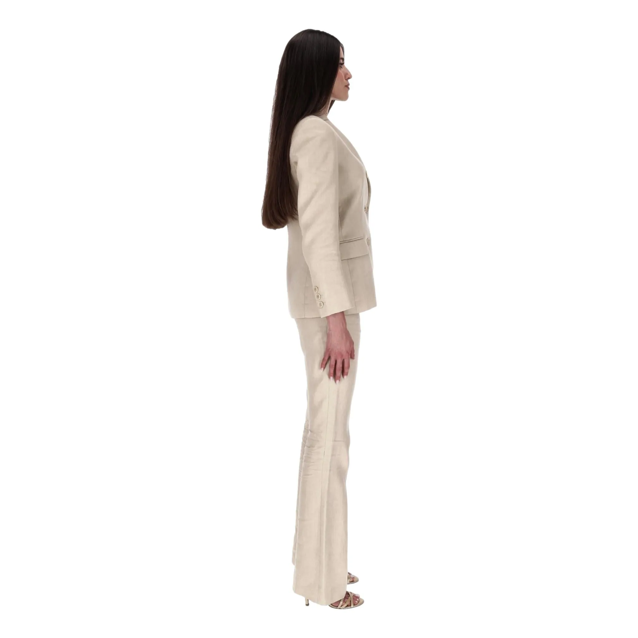 Altuzarra Two-Piece Linen Suit. Size 38FR