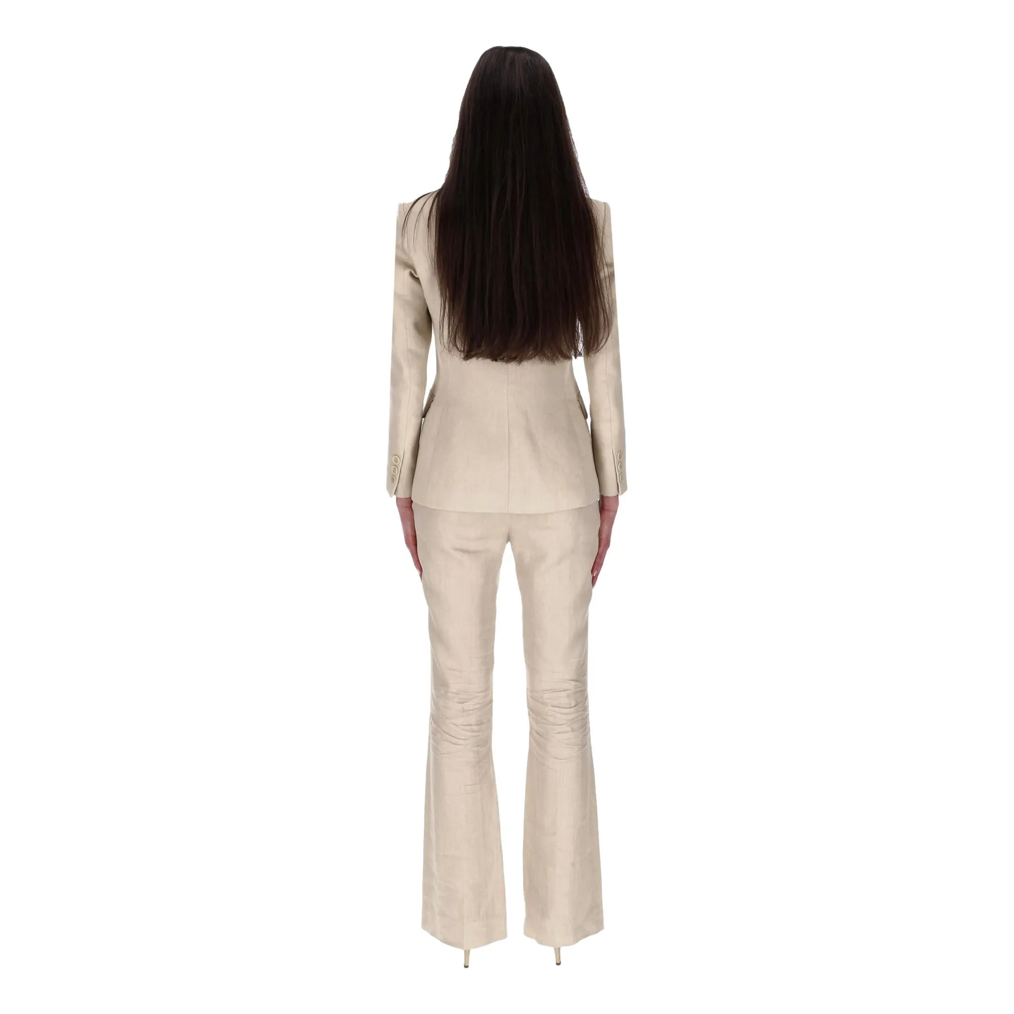 Altuzarra Two-Piece Linen Suit. Size 38FR