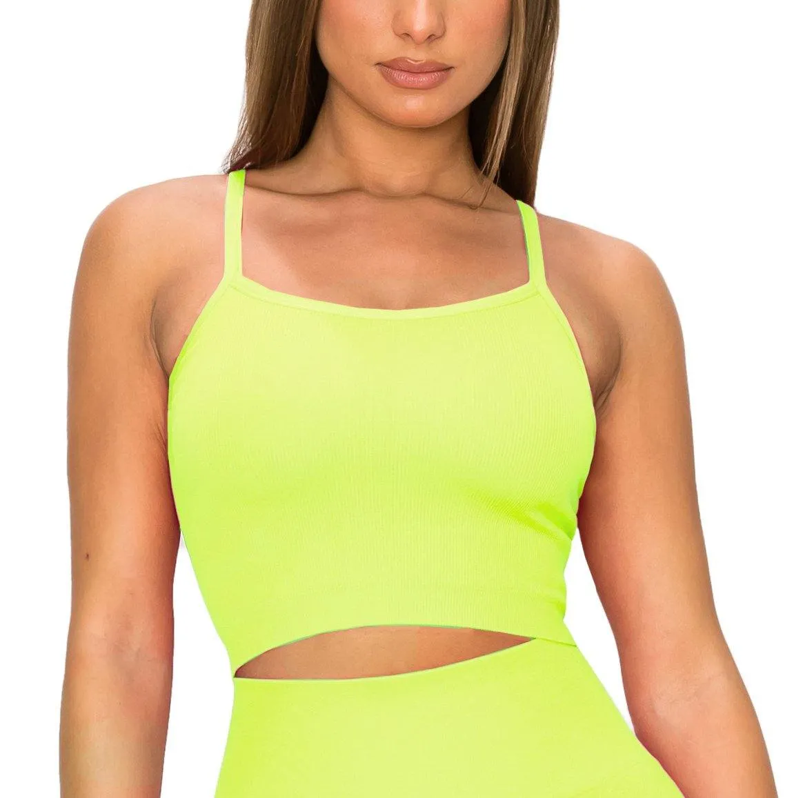 ALWAYS Women's Seamless Tank Top – Active Summer Cami Crop Top