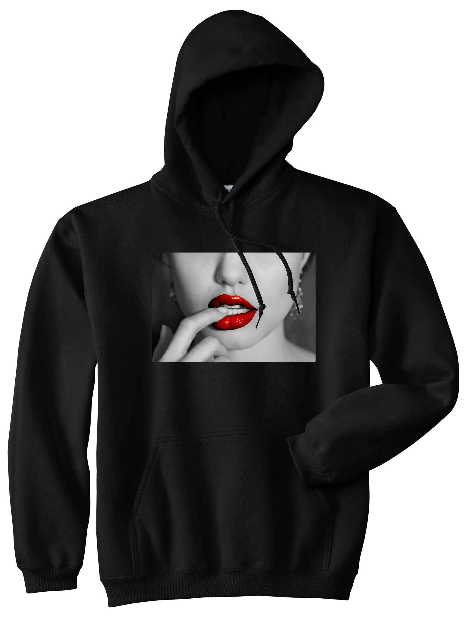 Angelina Red Lips Sexy Boys Kids Pullover Hoodie Hoody