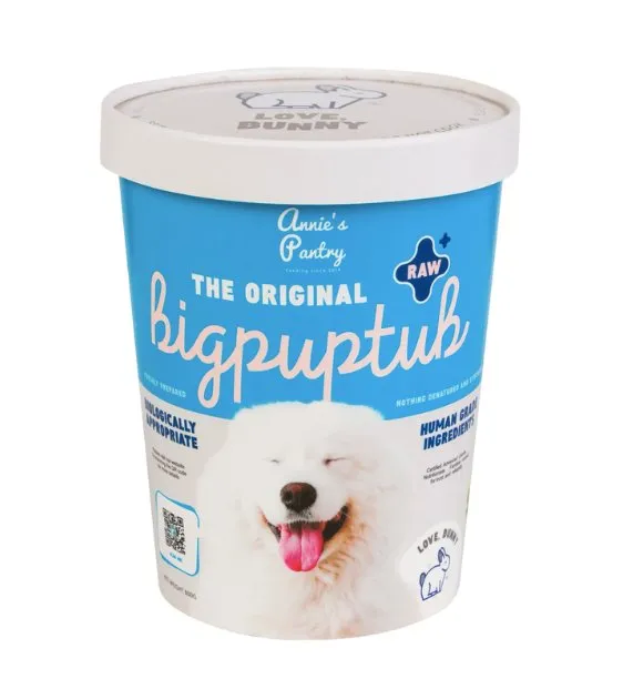 Annie's Pantry BigPupTubs Raw Dog Food (Love, Bunny)