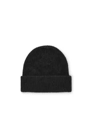 ATLAS BEANIE - BLACK - SILK/CASHMERE