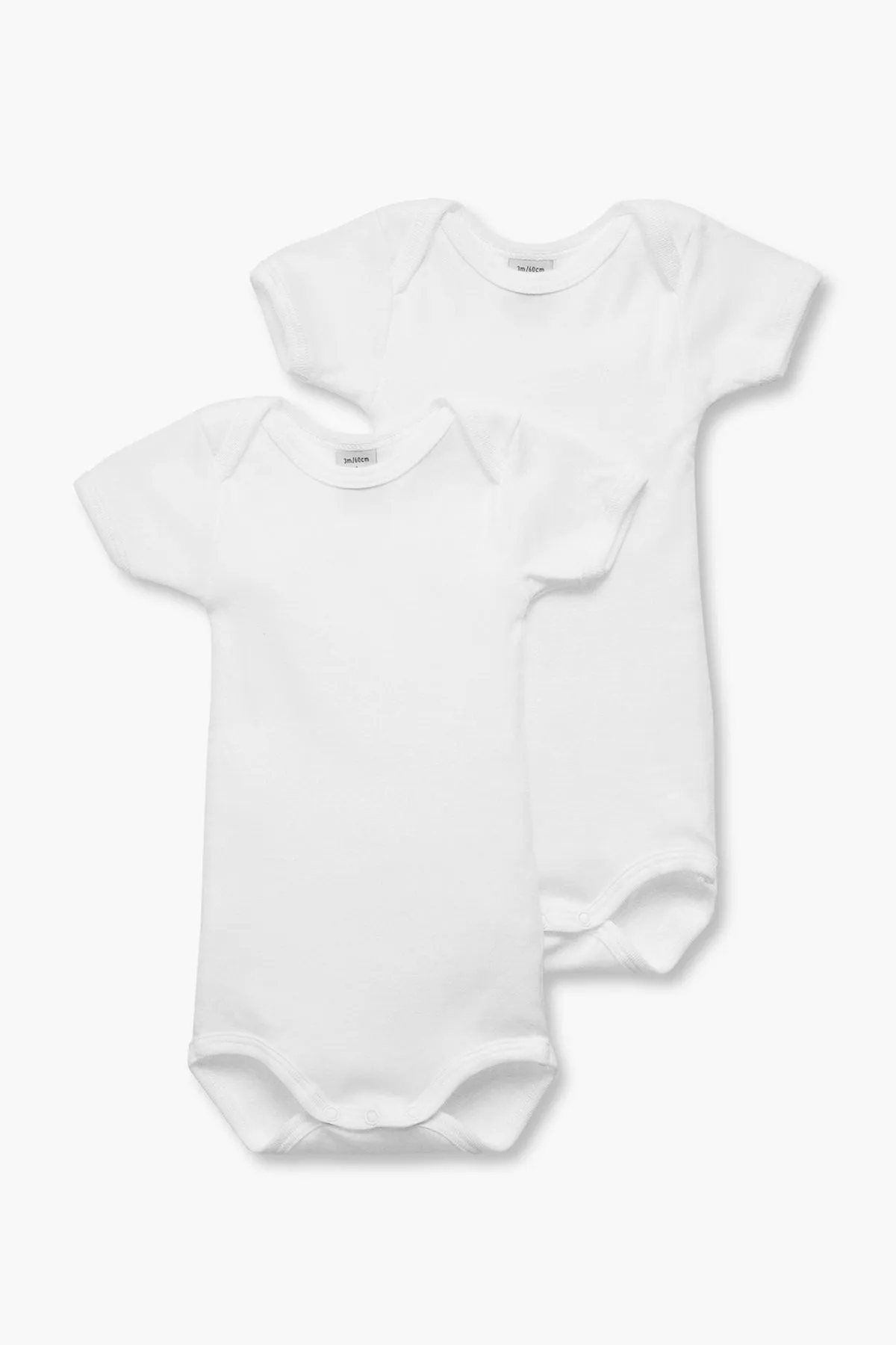 Baby Onesie Petit Bateau 2-Pack Short Sleeve