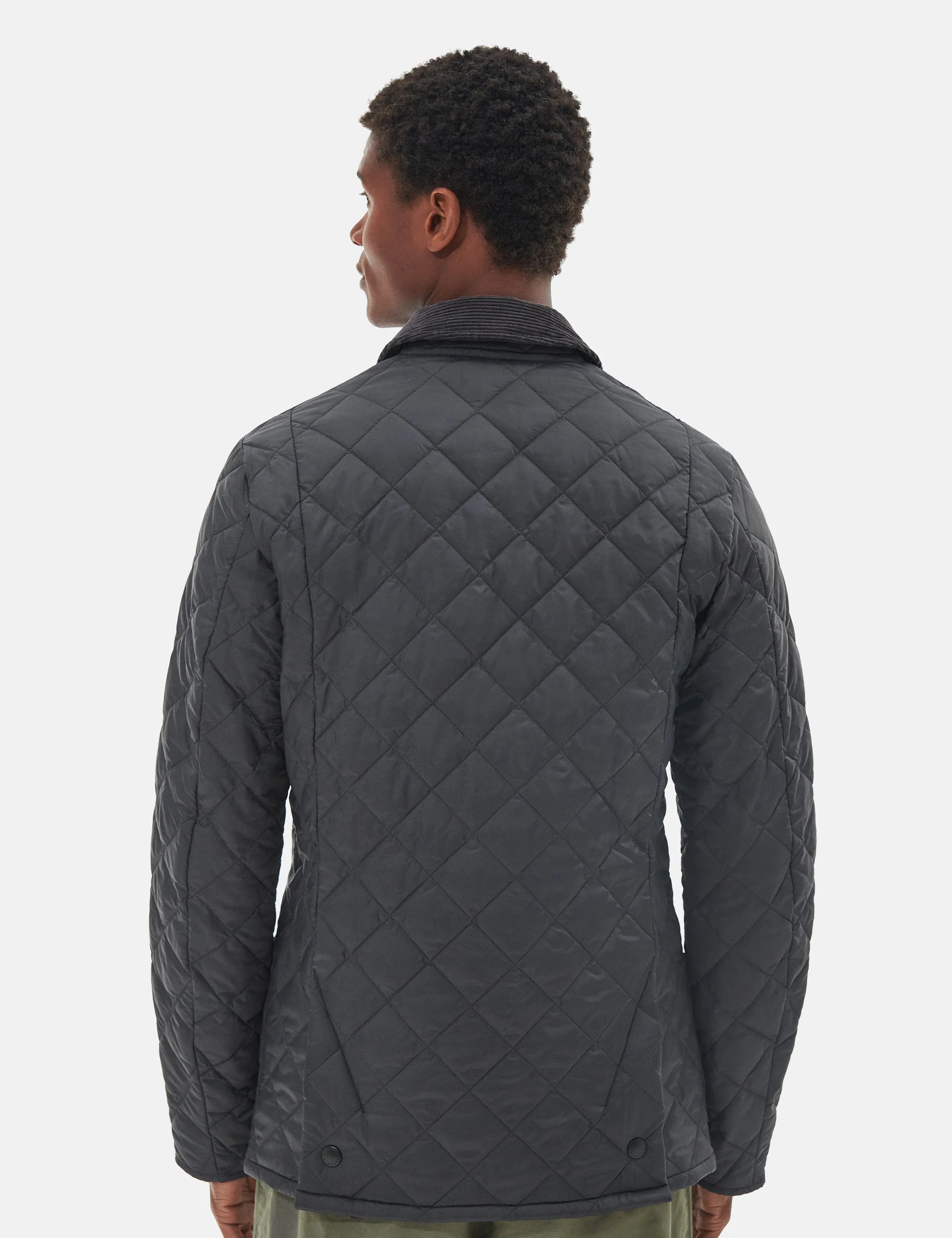 Barbour Heritage Liddesdale Quilted Jacket - Charcoal Grey