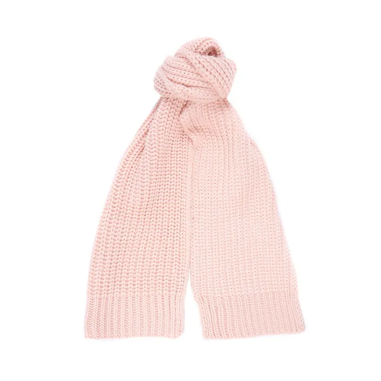 Barbour Ladies Saltburn Beanie and Scarf Set - Pink