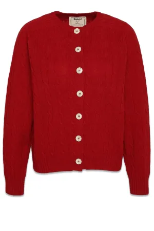 Barbour x The Edit by Alexa Chung Gail Cable-Knit Cardigan