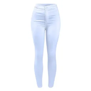 Basic White High Waist Skinny Jean