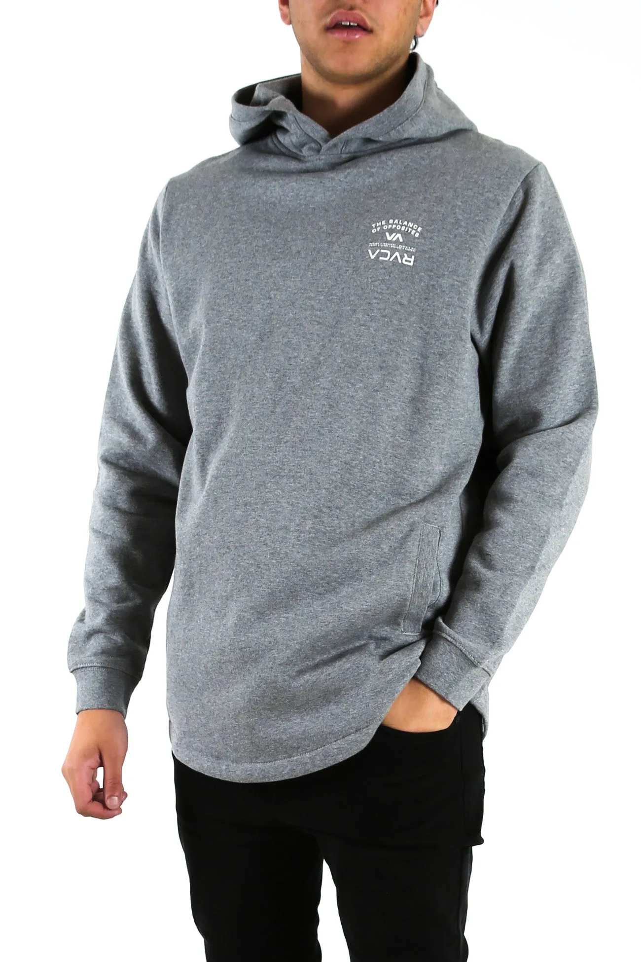 Bend It Like RVCA Pullover Grey Marle