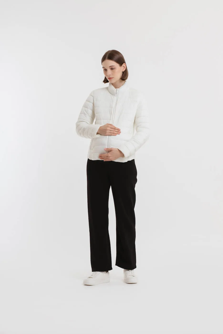 Black Ultrasoft Winter Maternity Pants