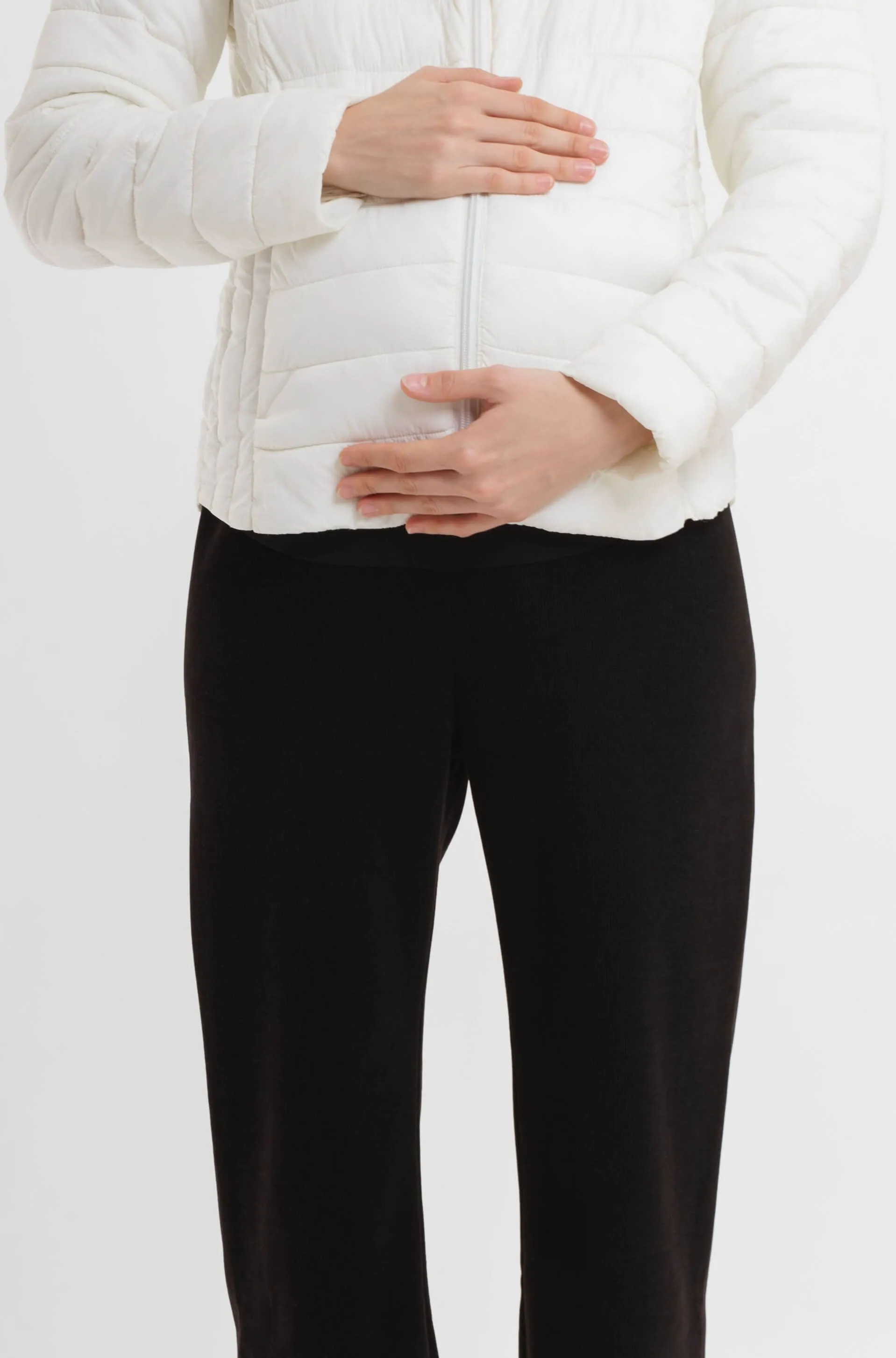 Black Ultrasoft Winter Maternity Pants