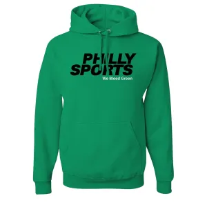 Bleed Green Pullover Hoodie | Philly Sports We Bleed Green Kelly Green Pull Over Hoodie