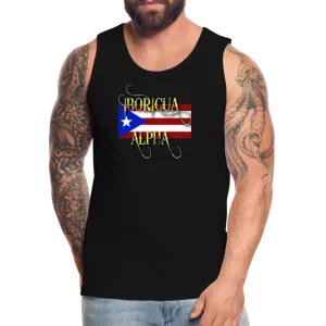 Boricua Alpha Puerto Rico Flag Premium Tank (Small-3XL)