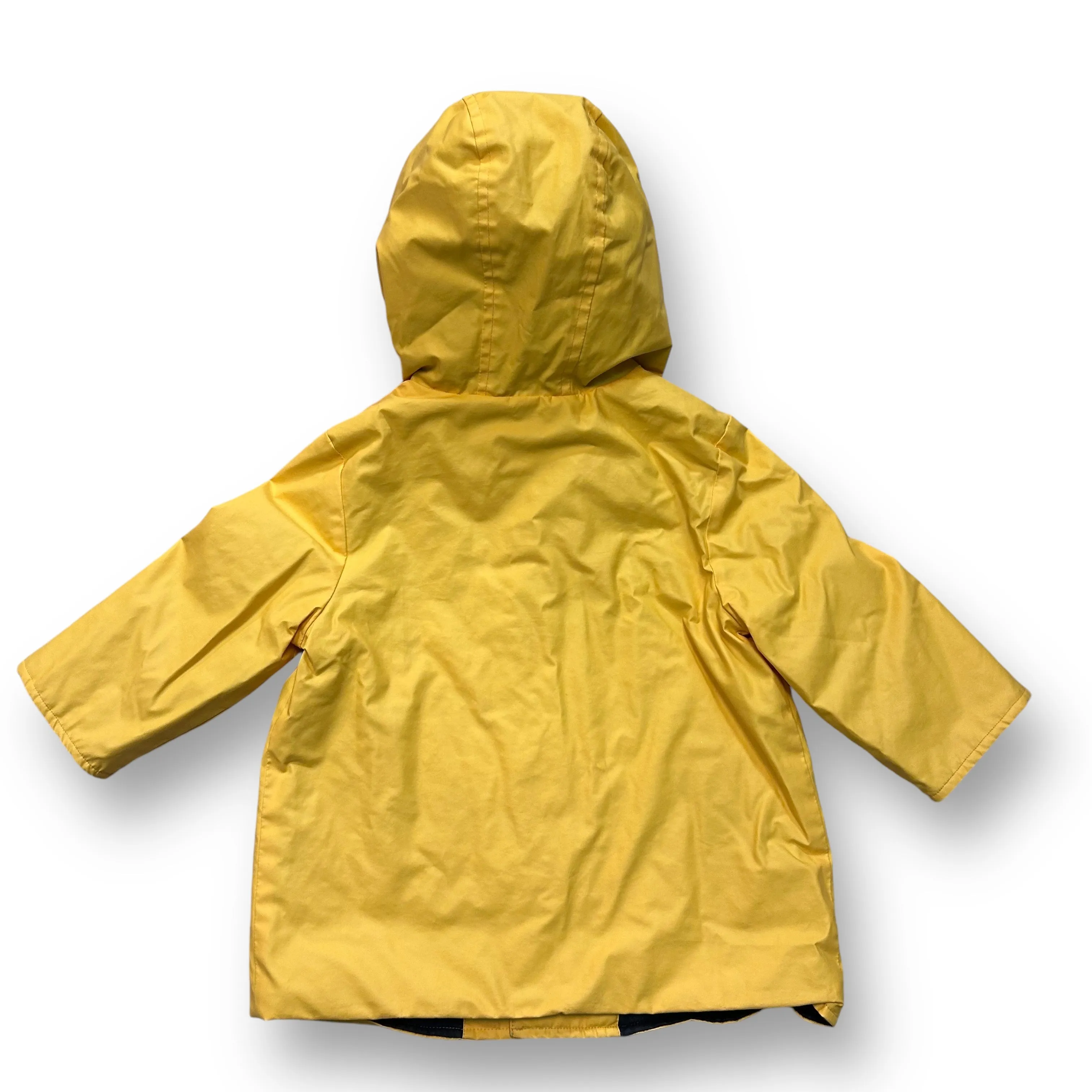 Boys Janie and Jack Size 6-12 Months Yellow Quilted Lining Rain Jacket