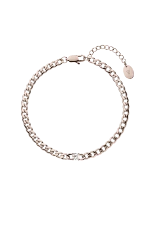 Brilliant Curb Bracelet Champagne