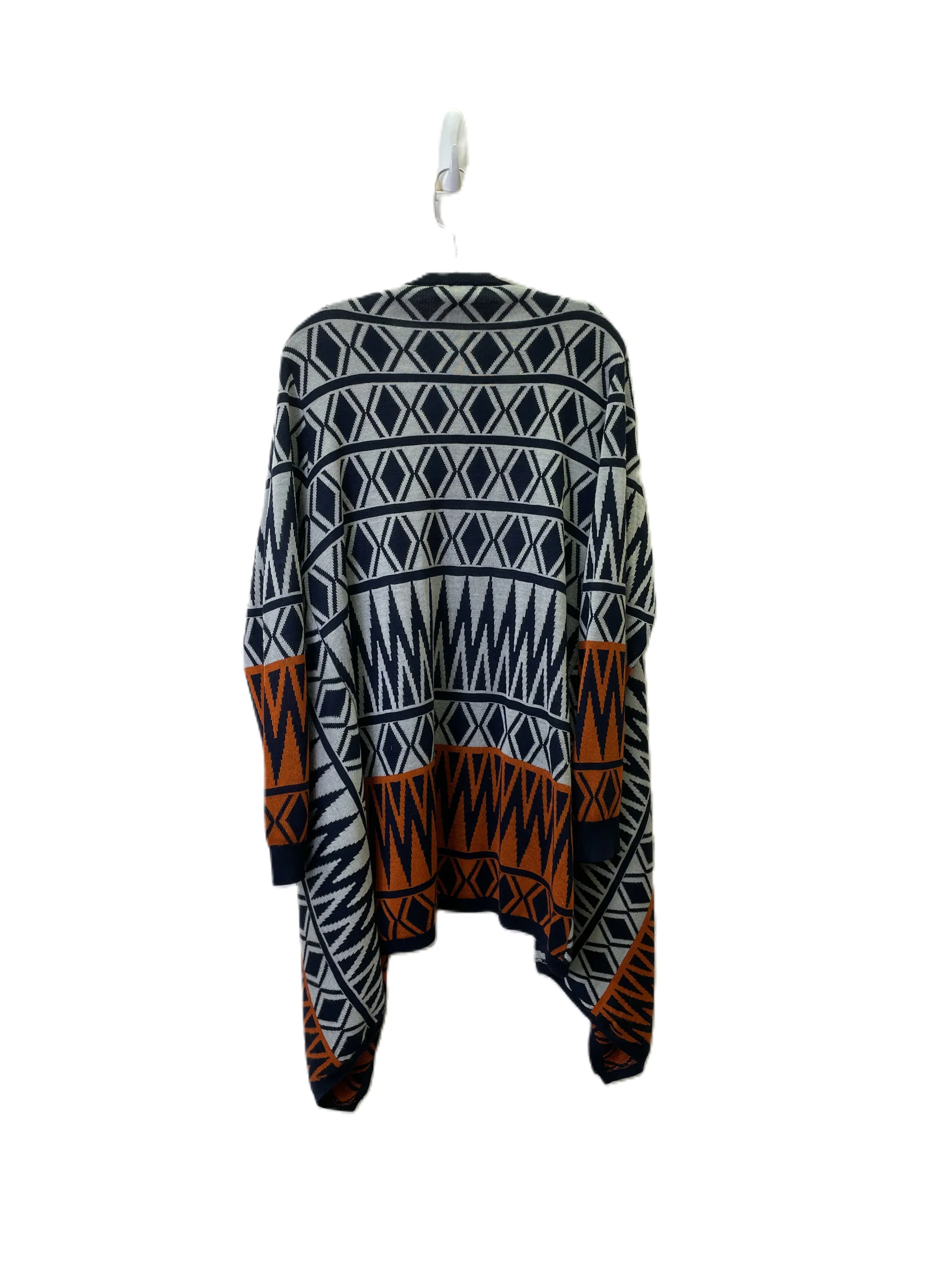 Cardigan By Attitude In Blue & Orange