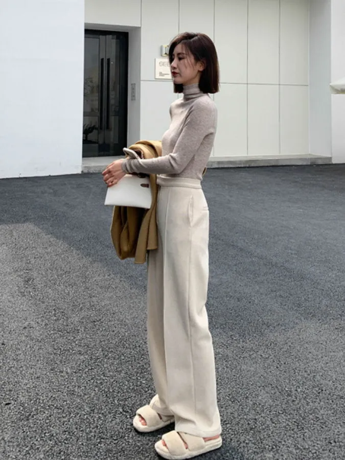 Center seam corduroy pants HL4130