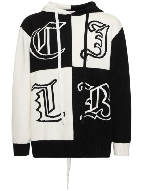 Charles Jeffrey LOVERBOY   Helraldry knit hoodie 