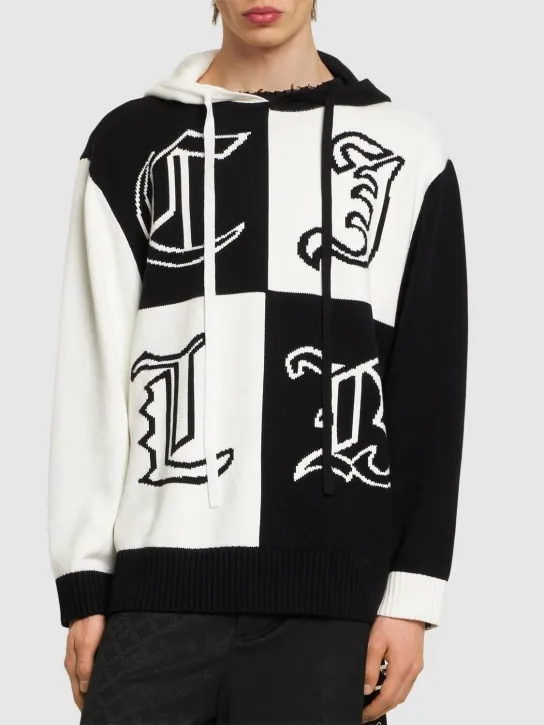 Charles Jeffrey LOVERBOY   Helraldry knit hoodie 