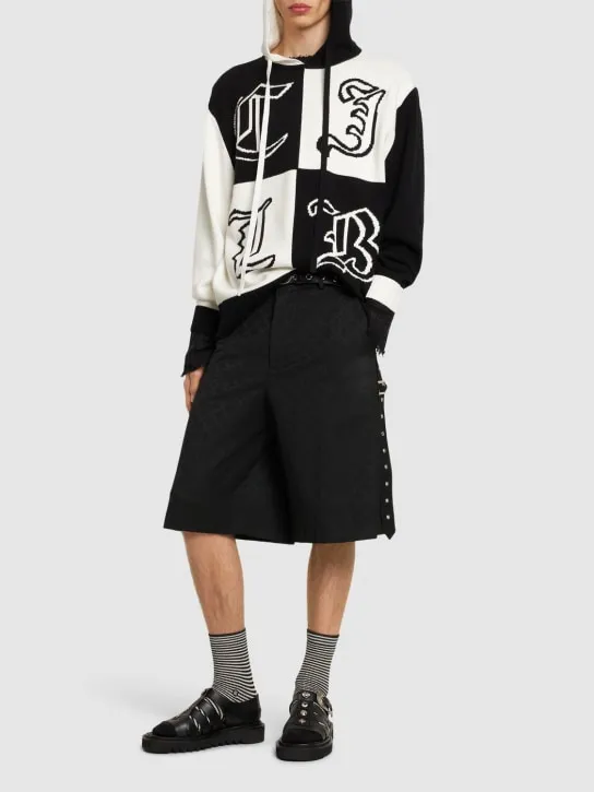 Charles Jeffrey LOVERBOY   Helraldry knit hoodie 