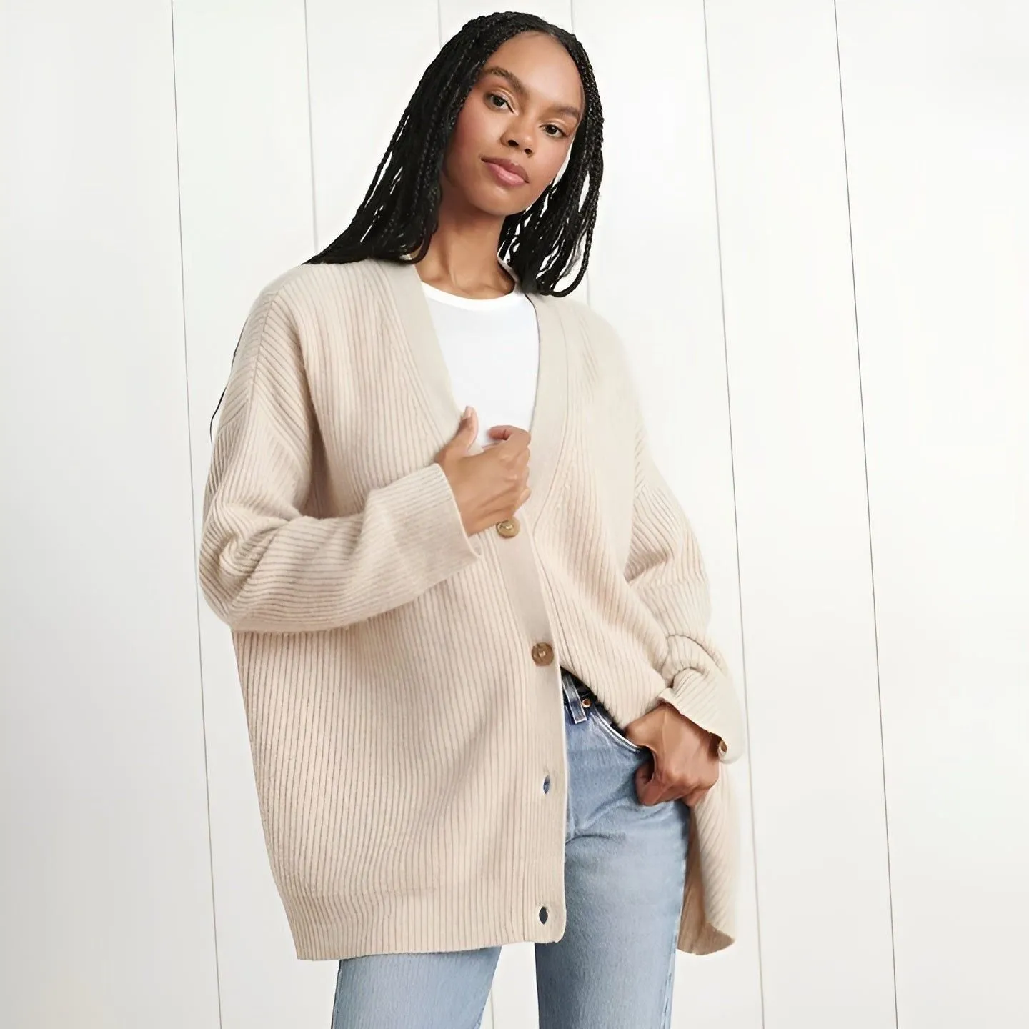 Charlotte Cardigan - Modischer Oversize-Cardigan für Damen