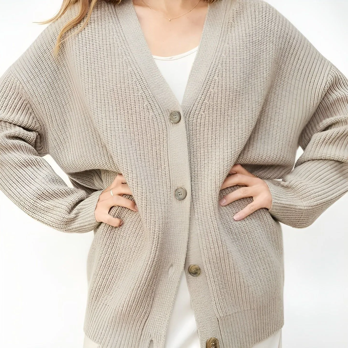 Charlotte Cardigan - Modischer Oversize-Cardigan für Damen