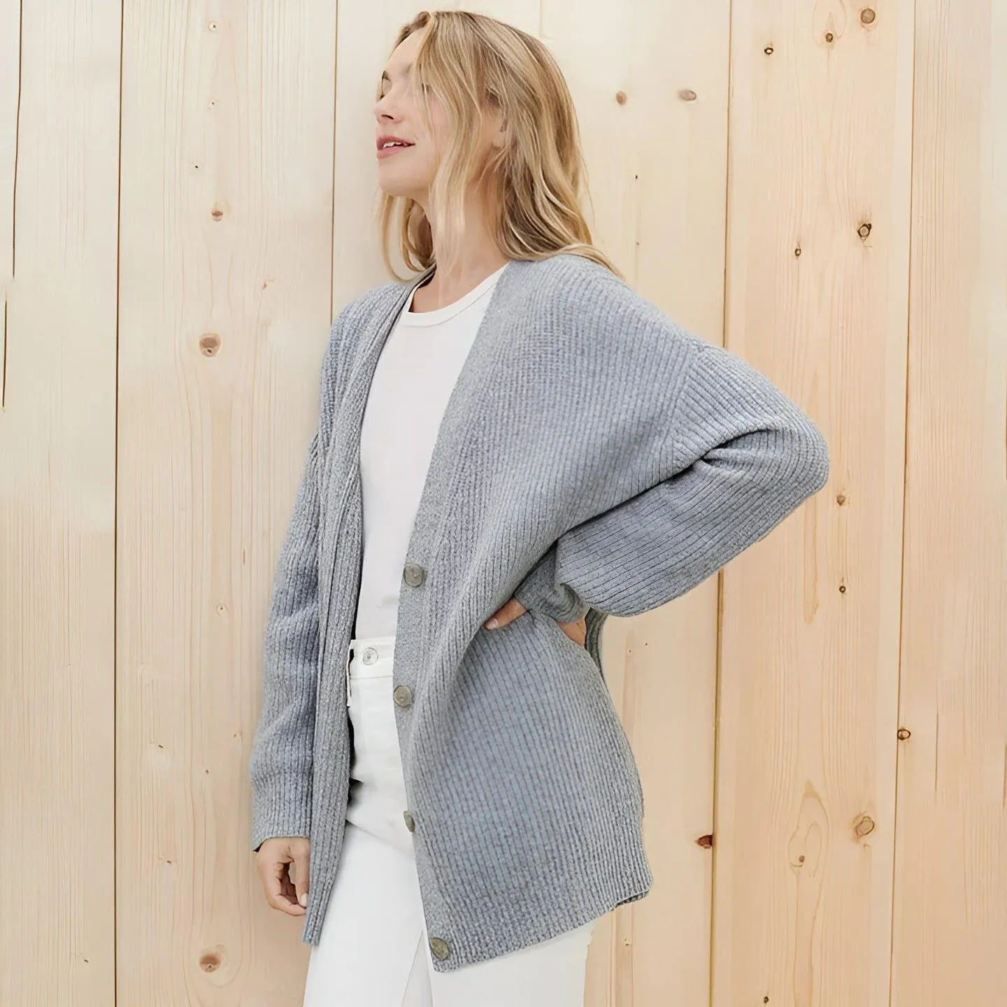 Charlotte Cardigan - Modischer Oversize-Cardigan für Damen