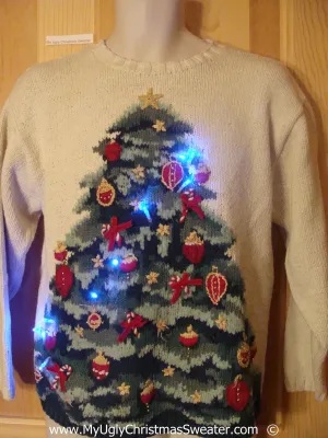 Christmas Sweater with Huge Tree and Lights (g240)