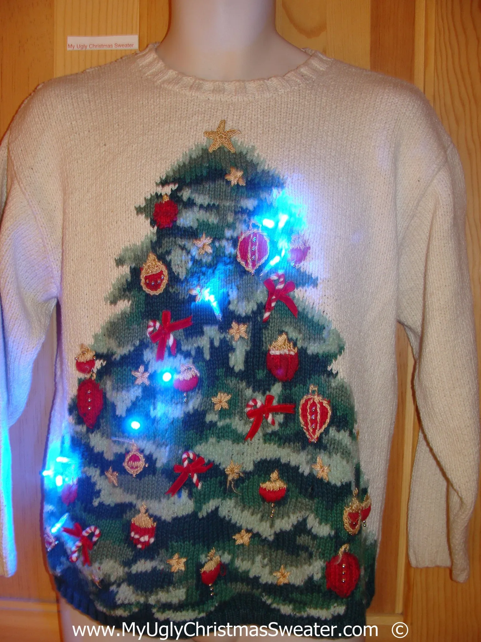 Christmas Sweater with Huge Tree and Lights (g240)