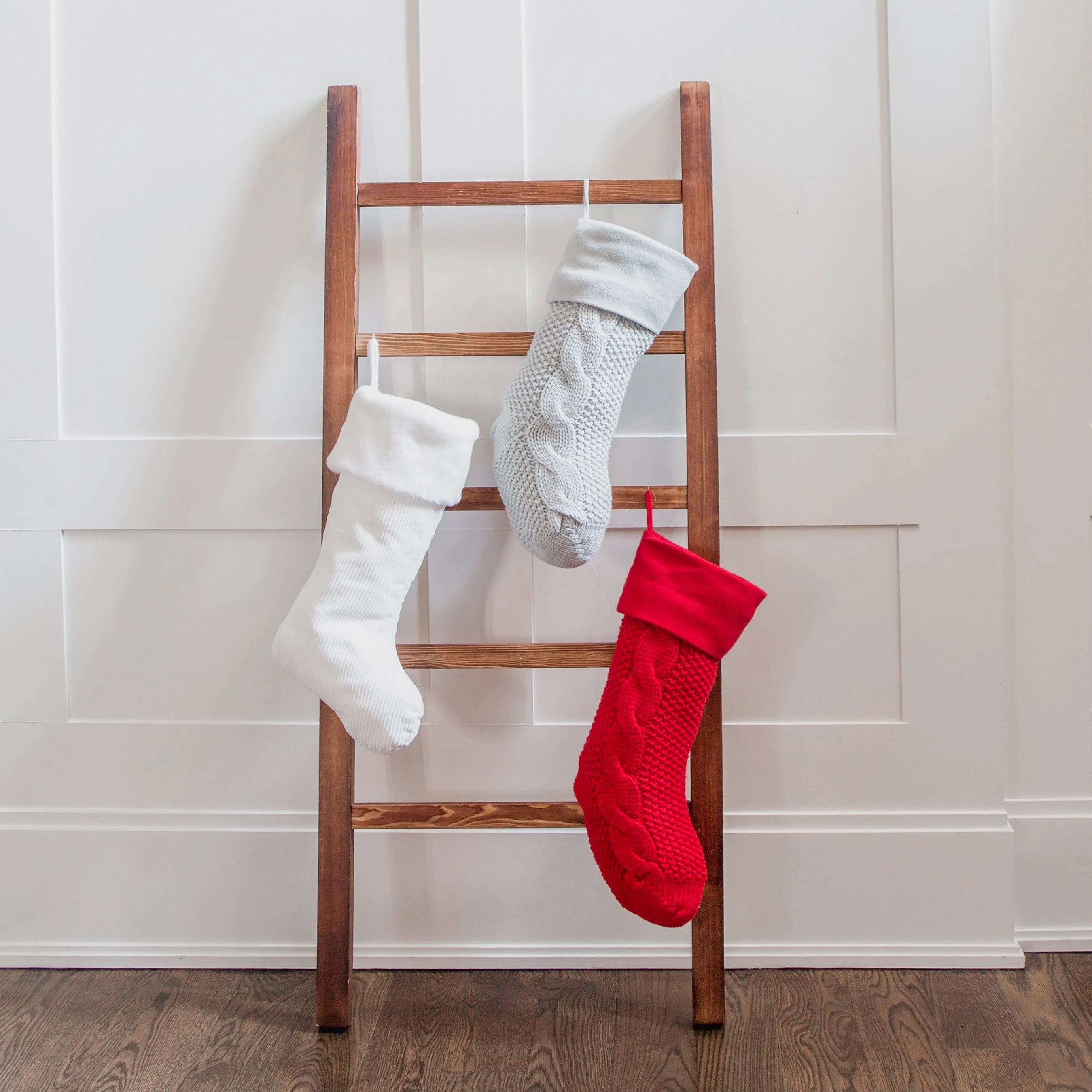 Chunky Cable Knit Christmas Stocking