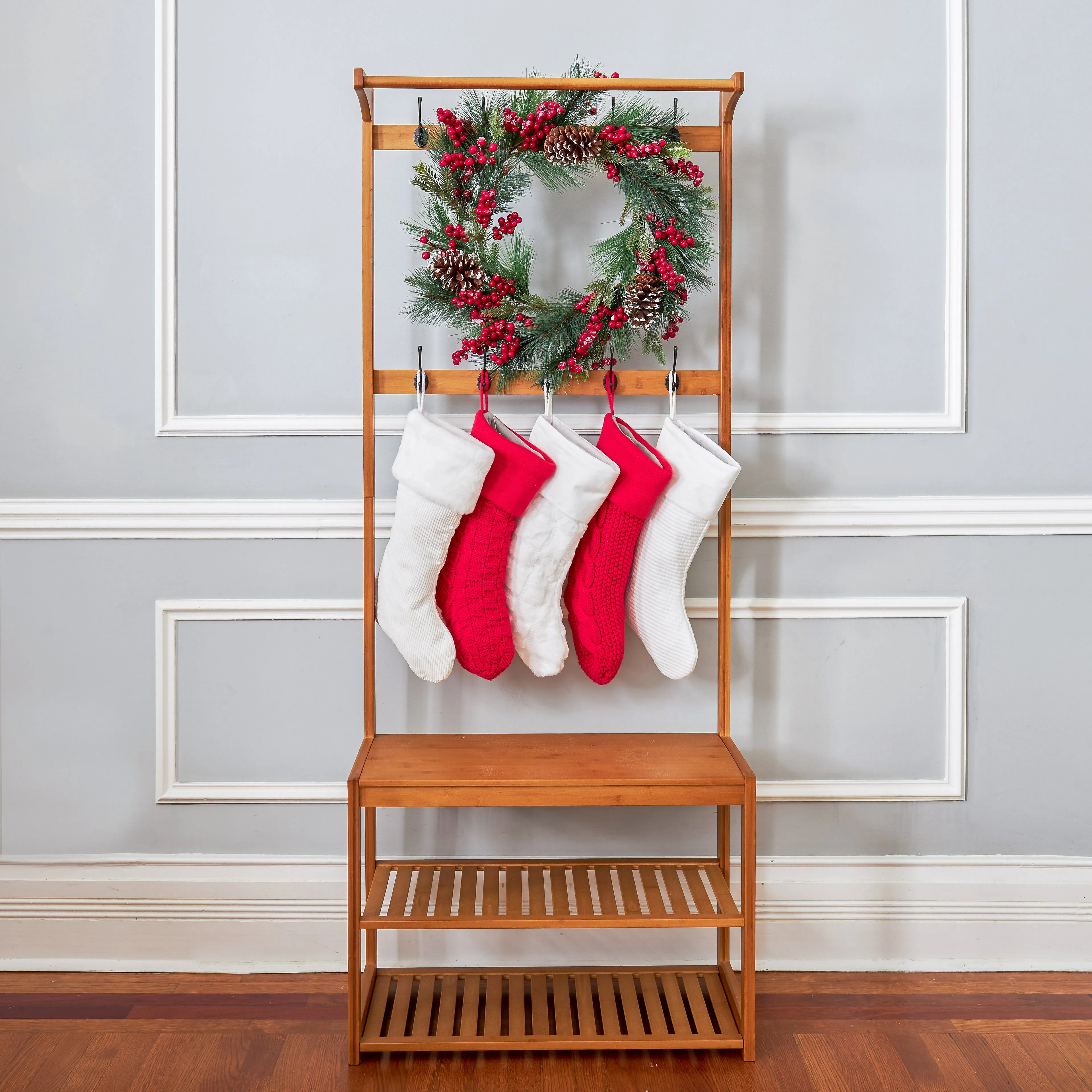 Chunky Cable Knit Christmas Stocking