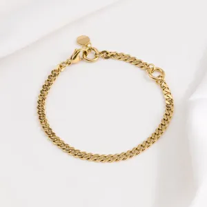 Chunky Curb Gold Chain Bracelet