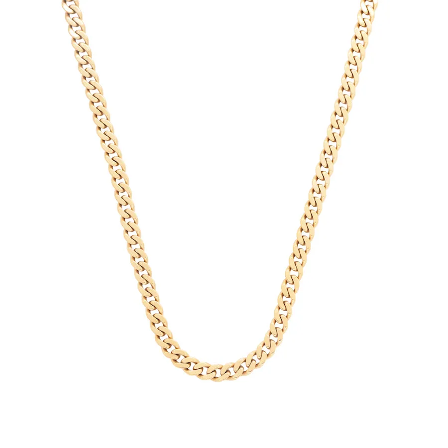 Chunky Curb Gold Chain Necklace