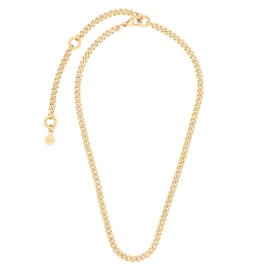 Chunky Curb Gold Chain Necklace