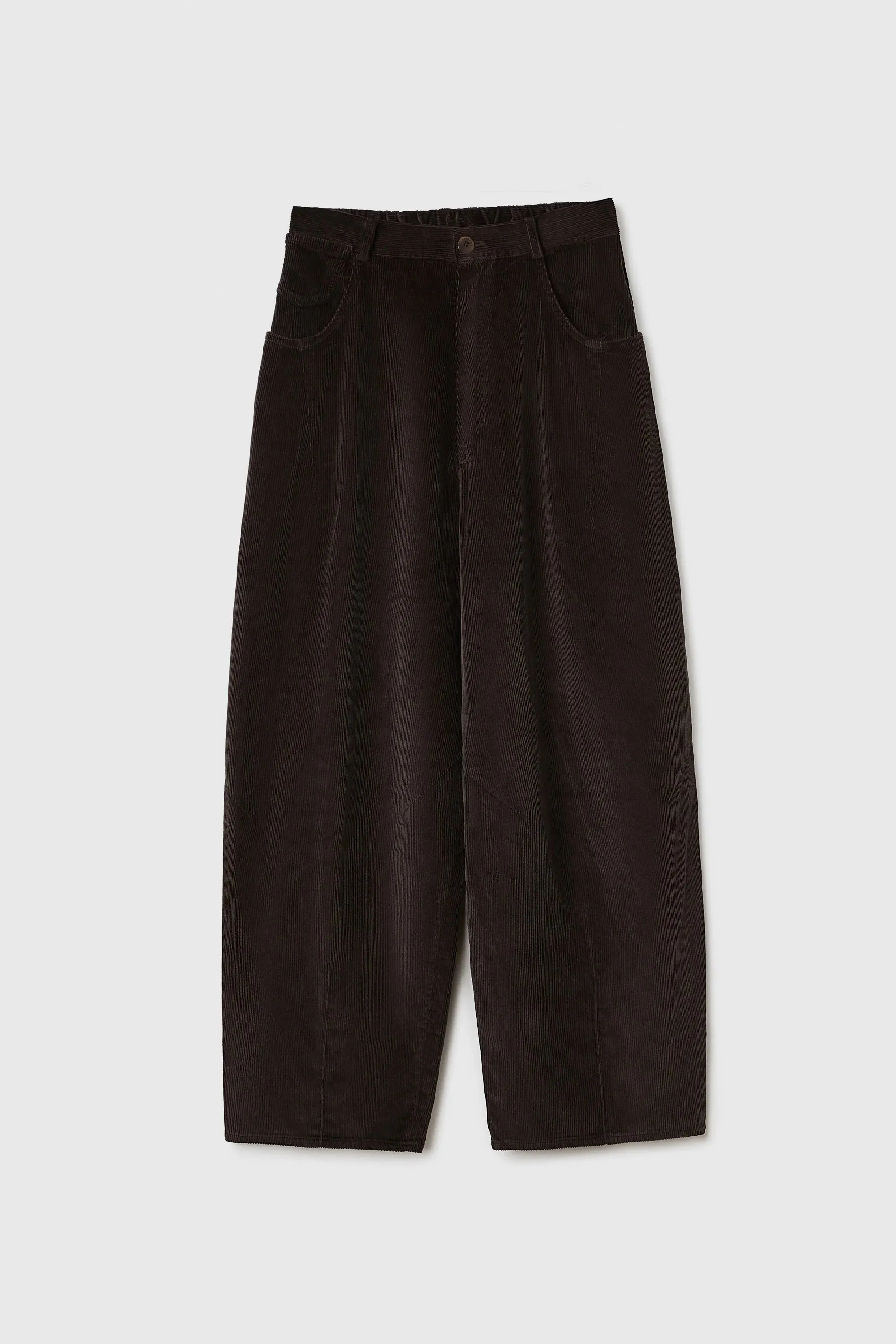 Corduroy Baggy Pants, Brown