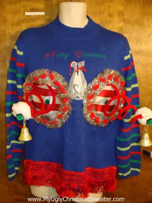 Crazy Cat Lady Ugly Christmas Naughty Sweater