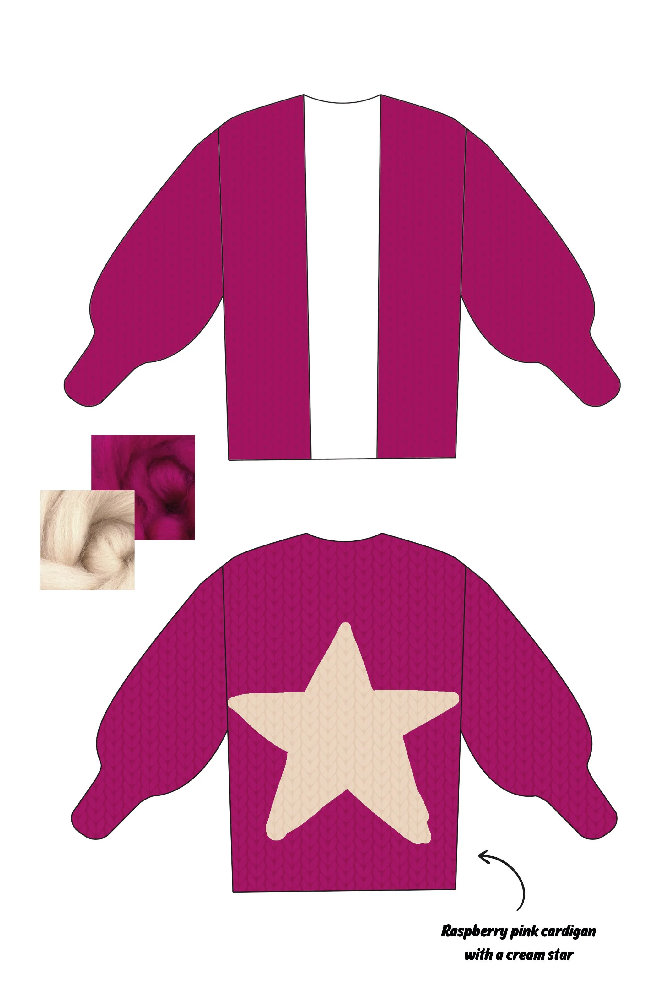 *CUSTOM* Star Colossal Knit Cardigan