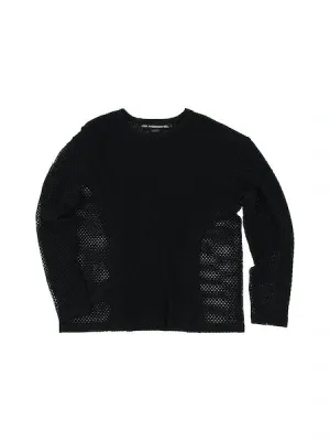 Dellen Net Crewneck Sweater | Black