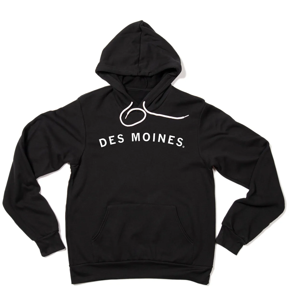 Des Moines Curved Logo Pullover Hoodie