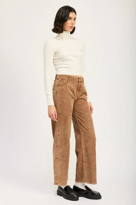 DISTRASSED CORDUROY PANTS