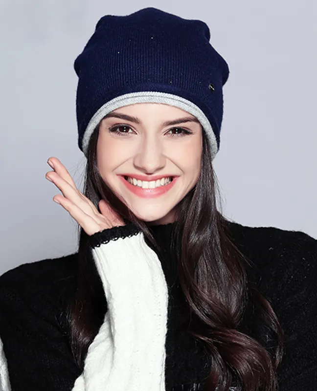 Double Layer Exotic Beanie