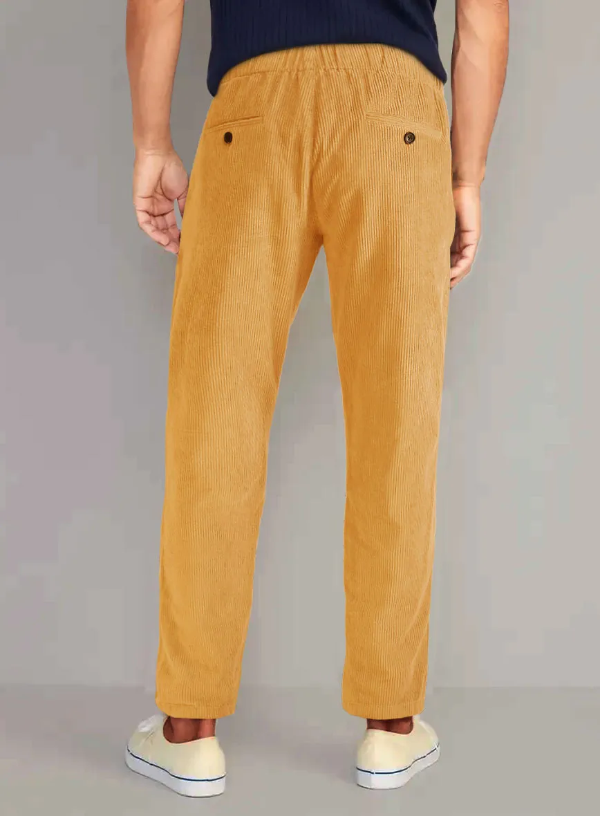 Easy Pants Naples Yellow Corduroy