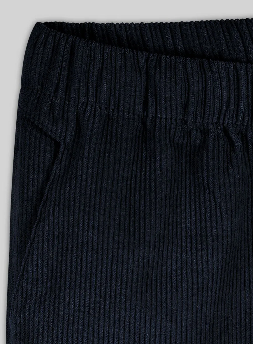 Easy Pants Navy Blue Corduroy