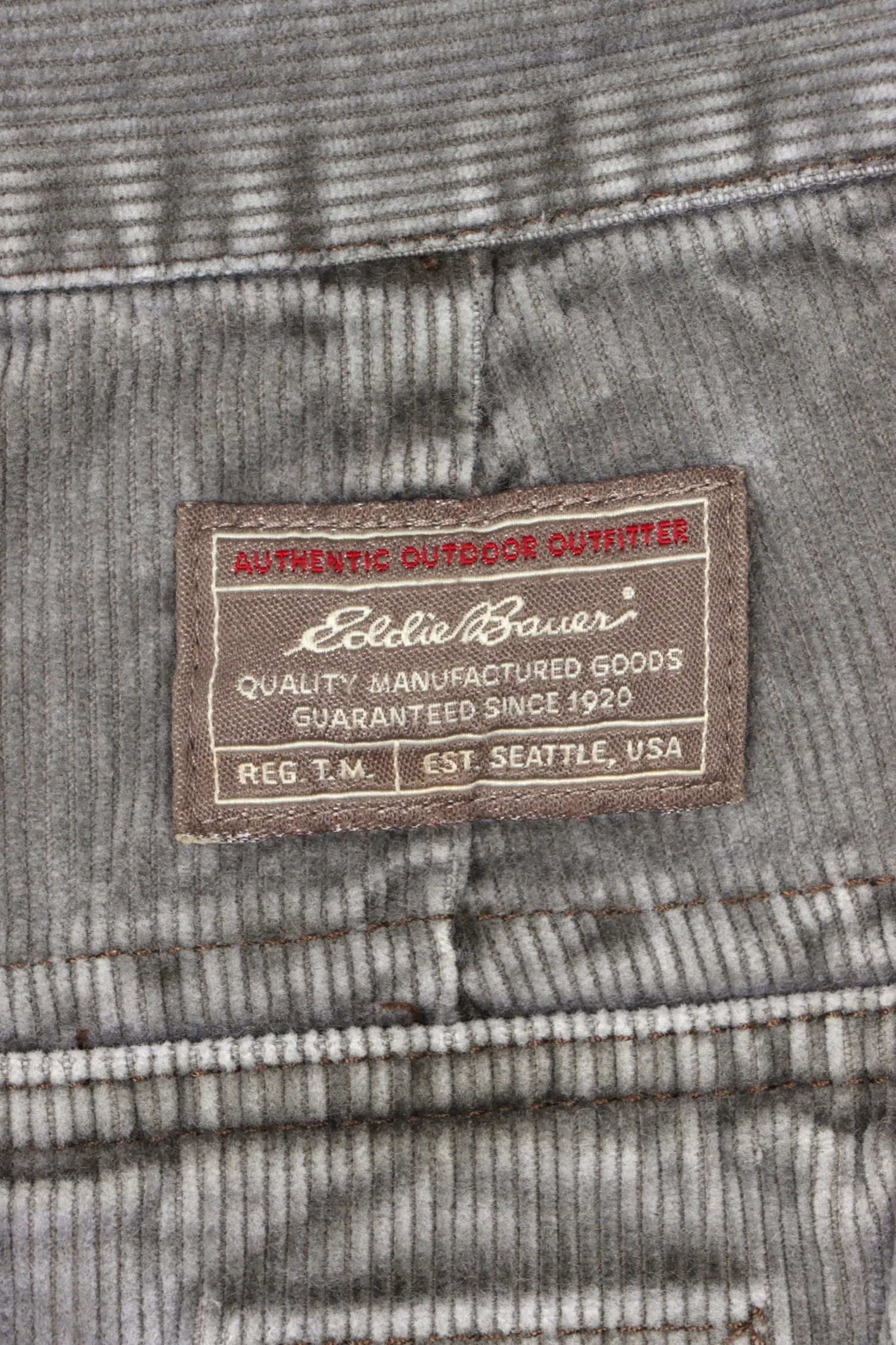 EDDIE BAUER 'Loose Fit' Corduroy Cargo Workwear Pants (34x30)