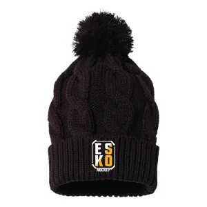 Esko Hockey Chunk Twist Cuffed Beanie