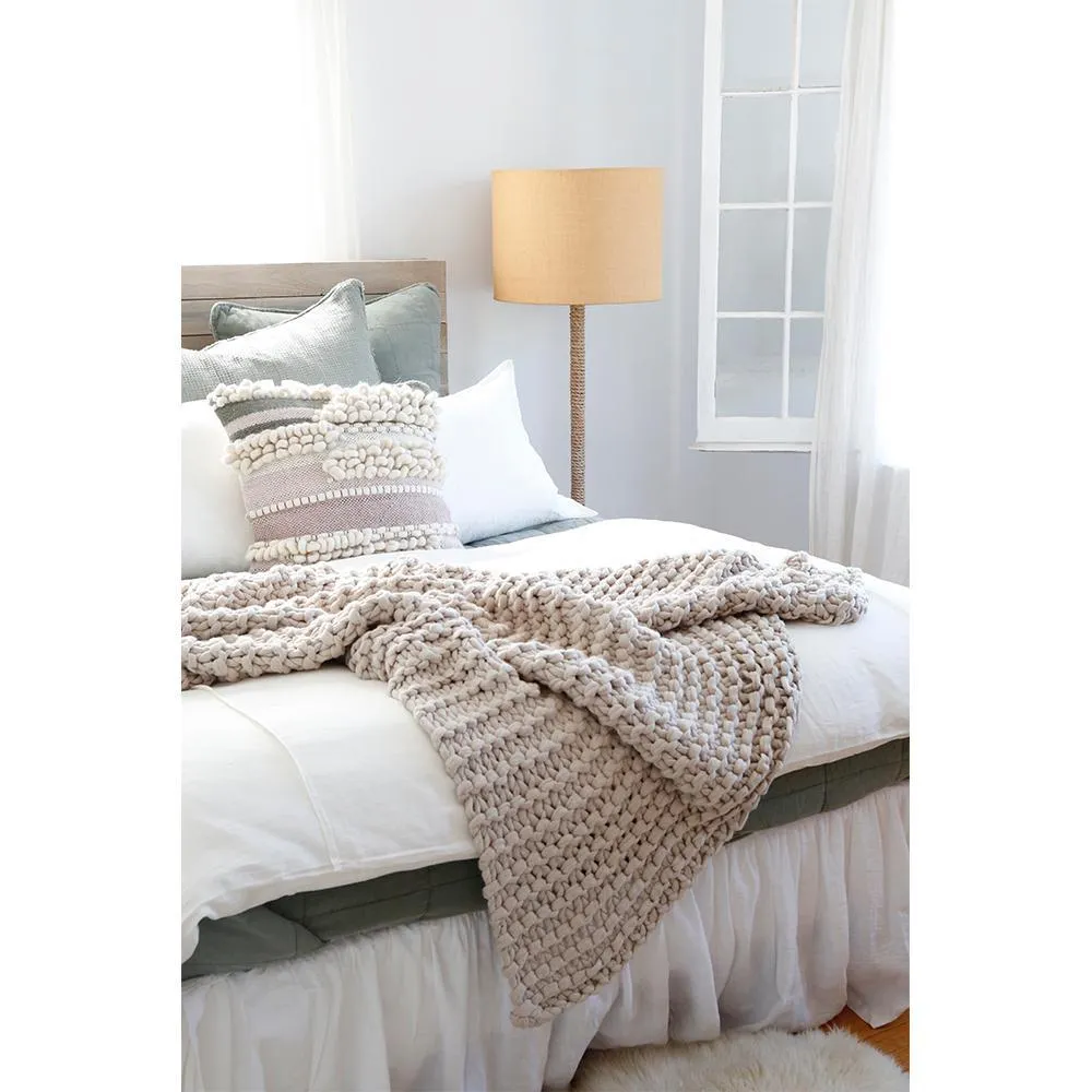 Finn Taupe Throw by Pom Pom at Home