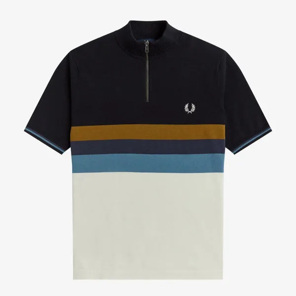 Fred Perry Funnel Neck Knit - Ecru